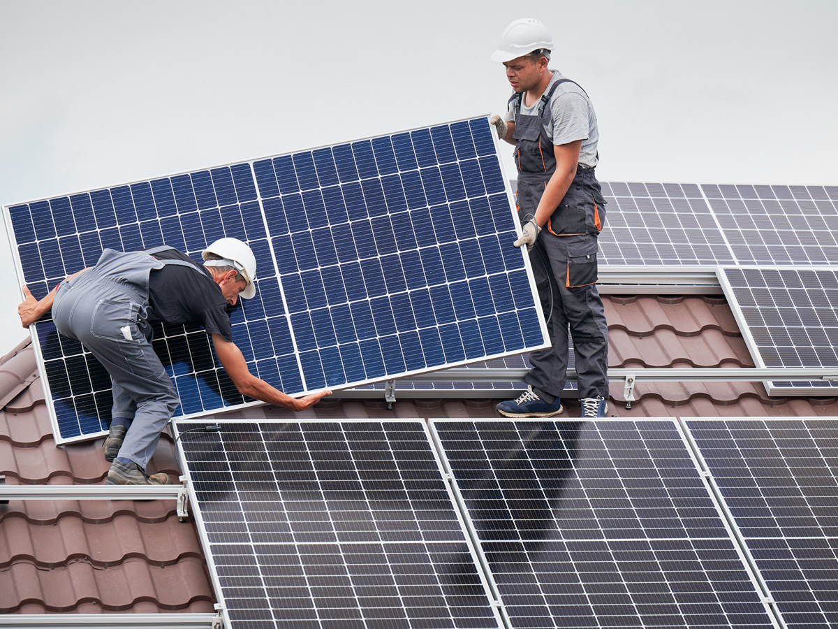 Solar panel installation by Quadra Eco